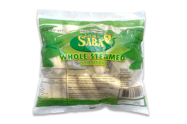 Whole Steamed Saba Banana